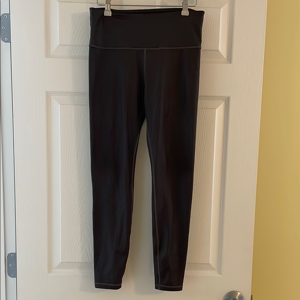 Black Athleta High-Waisted Leggings